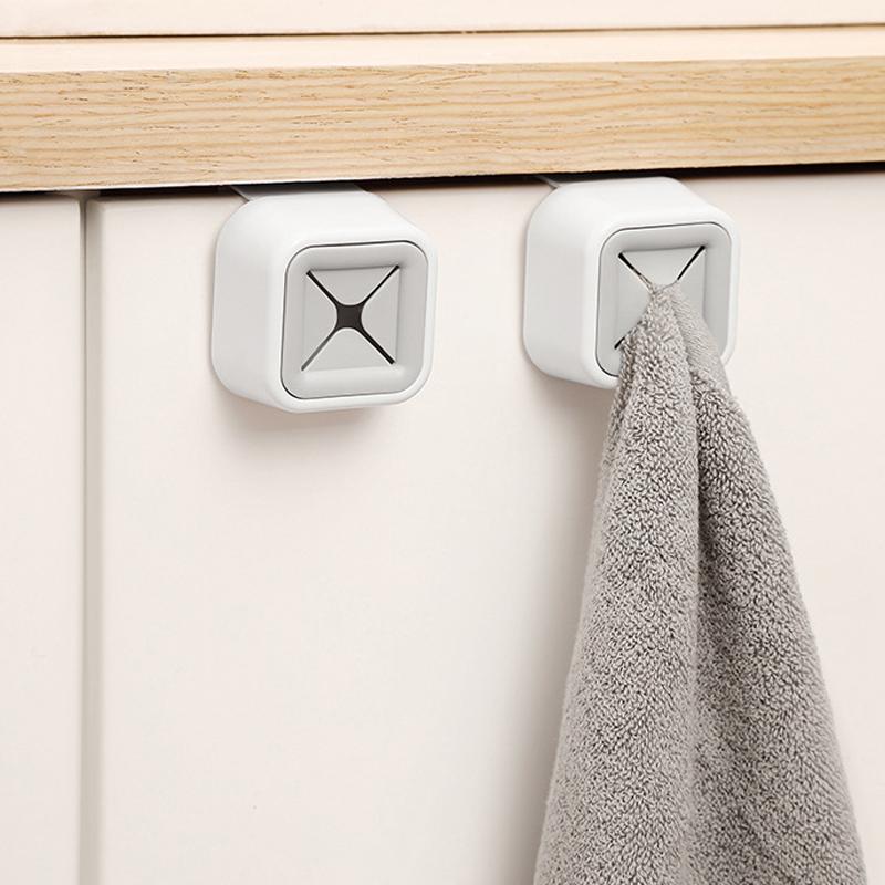 2/3/4pcs Towel Clip Storage Racks Punch-free Hook Dishcloth Dishtowel Glove Hand Towel Hook Kitchen Bathroom Wardrobe Organizer