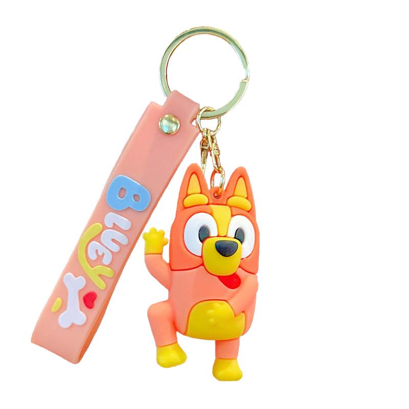 New Bluey Bingo Keychain Pendant Decoration Anime Characters Model Dolls Bag Backpack Accessories Children Toys Gifts