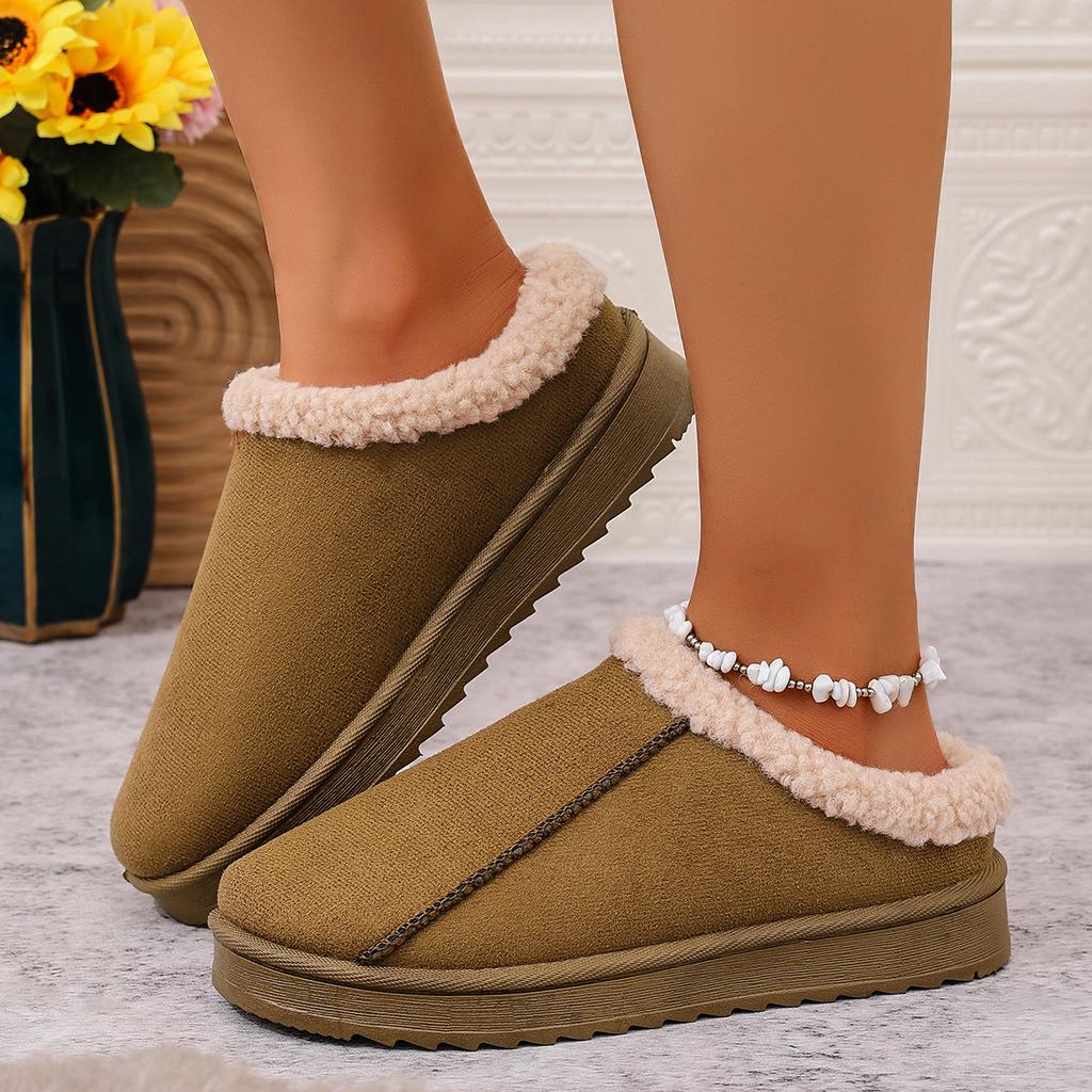 Fashion 2025 New Fashion Women Fluffy Slippers for Autumn and Winter Indoor EVA Thick Sole Anti-Slip and Warm Unisex Slippers for Winter