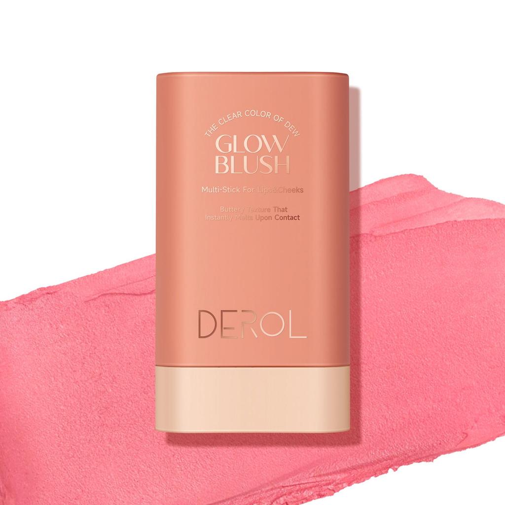 Multifunctional Blush Stick Large Capacity Face Eye Lip Natural Nude Makeup Trim & Brighten Solid Blush Stick Blush Cream Women Makeup