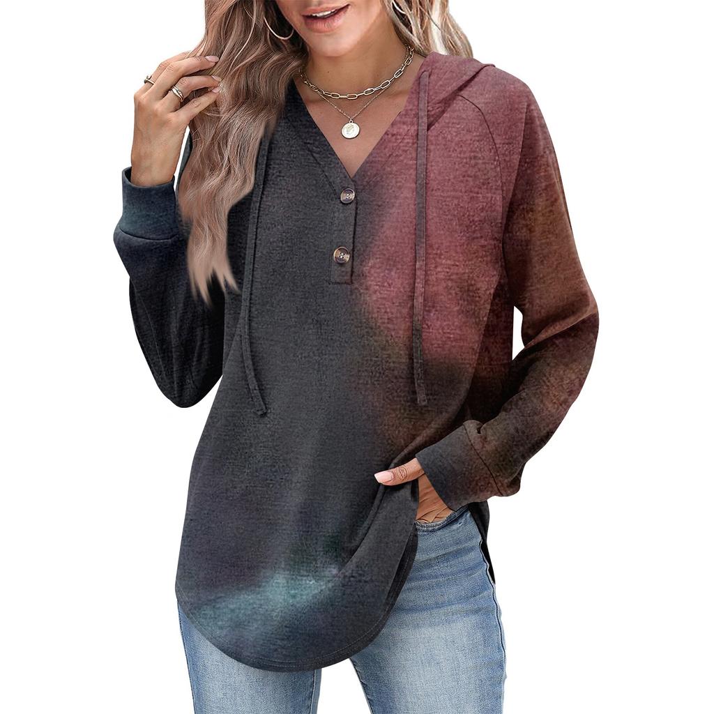 Women's Fashion Women's Lightweight Long Sleeve Pullover With Pockets Preppy Graphic Hoodie