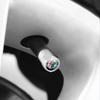 ZHA3 Car Wheel Tire Valve Caps Tyre Stem Caps Bolt-In For Alfa Romeo Giulia Stelvio Quadrifoglio Giulietta 156 159 147 Mito Tonale GT