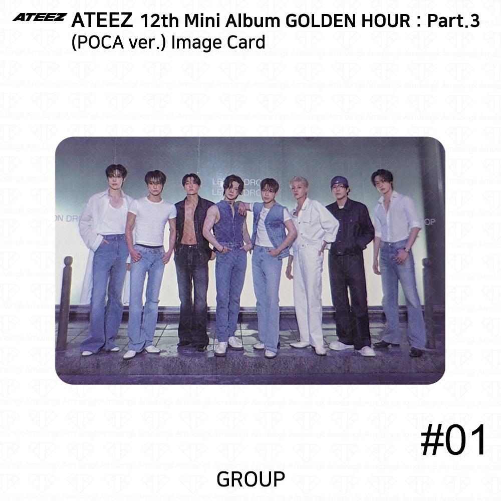 

ATEEZ 12-й мини-альбом Golden Hour Part.3 версия POCA. Официальная фотокарточка QR-карта Group - Image #1