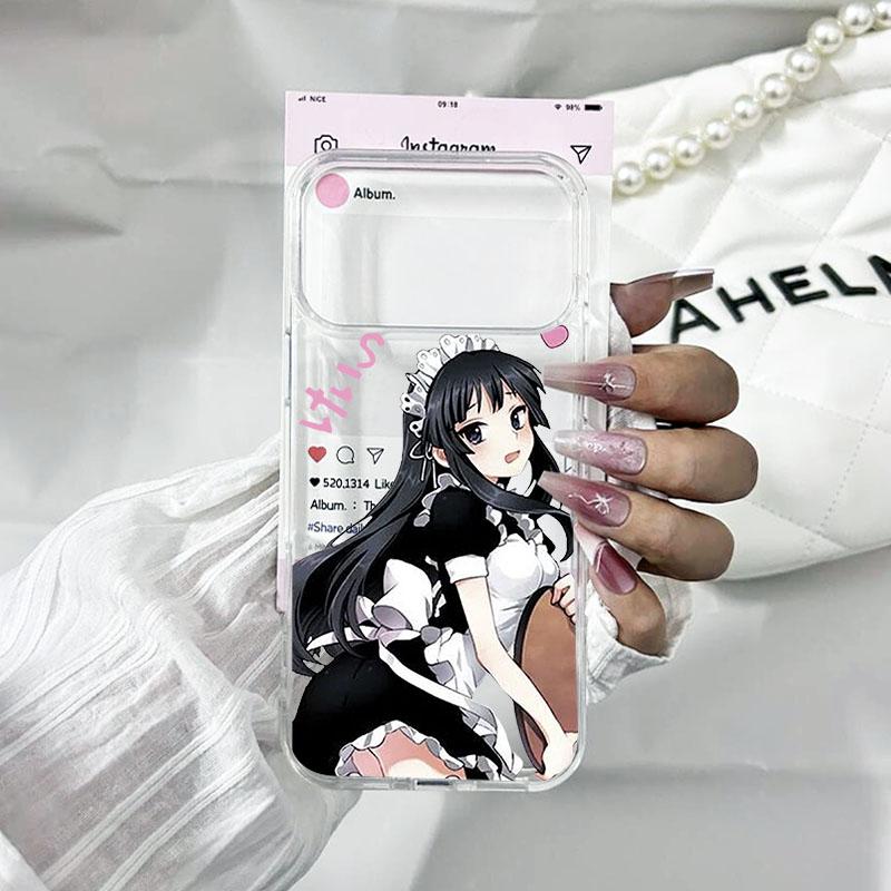 Süßes Cartoon Japan Anime Mädchen Handyhülle Für iPhone 17 Pro Max 17Pro 17 17Air Stoßfest Klar Hard Candy Matt Hülle Fundas