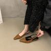 Retro French Bag Head Sandals Spring and Summer Flat Bottom Sandals Black Shoes Xiaoxiangfeng Women's Shoes Korean Version of Design Single Shoes