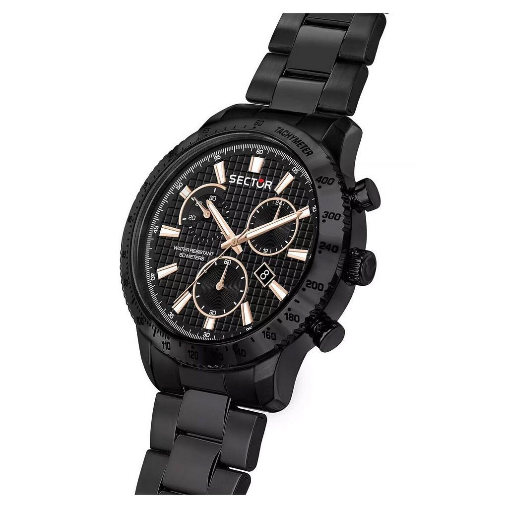 Sector Orologio da uomo 270 Cronografo Acciaio Inossidabile Quadrante Nero Quarzo R3273778001
