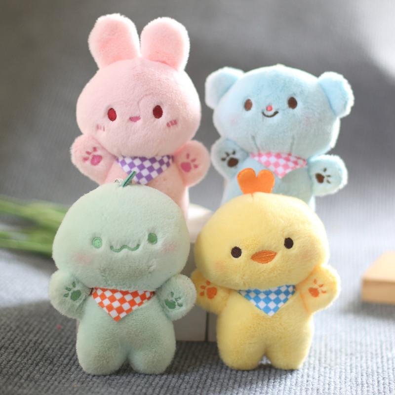 Adorable Plush Toy Keychain Little Yellow Chick Soft Short Plush Stuffed Animal