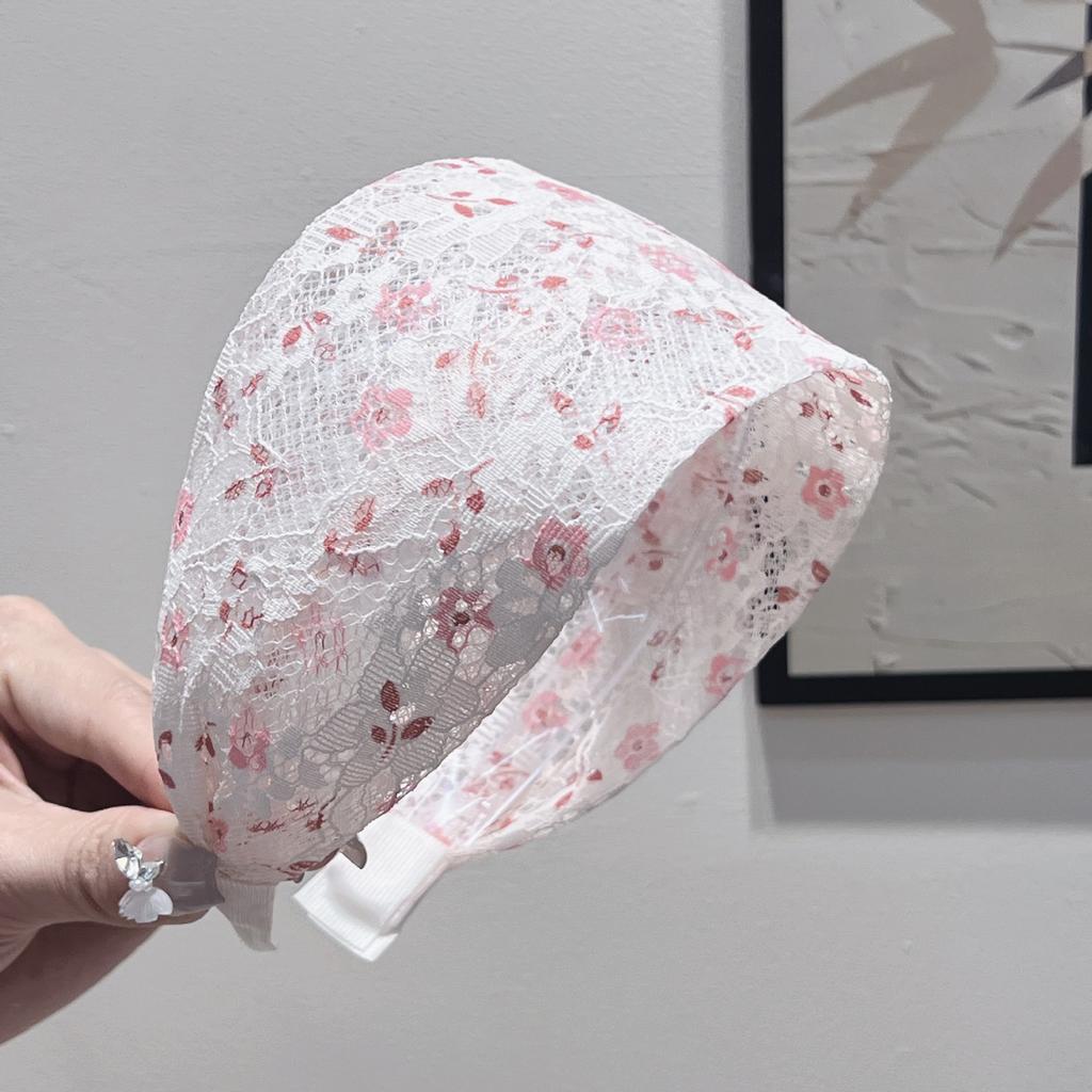 Summer Flowers Wide Edge Headband Women's 2025 New Hairhoop Versatile Hairaccessories Face Washing Pressure Hair Bands for Women