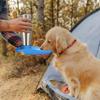 Botella de Agua Grande para Perros de 750 ml Acero Inoxidable Portátil para Exteriores Bebedero para Perros Recipiente de Agua para Viajes Suministros para Mascotas Adecuado para Todas las Razas de Perros Decoración