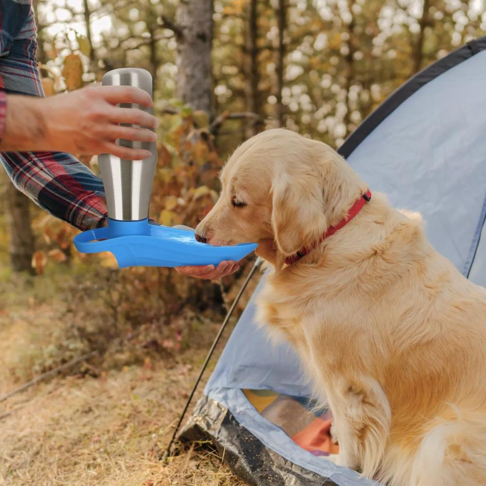 Botella de Agua Grande para Perros de 750 ml Acero Inoxidable Portátil para Exteriores Bebedero para Perros Recipiente de Agua para Viajes Suministros para Mascotas Adecuado para Todas las Razas de Perros Decoración