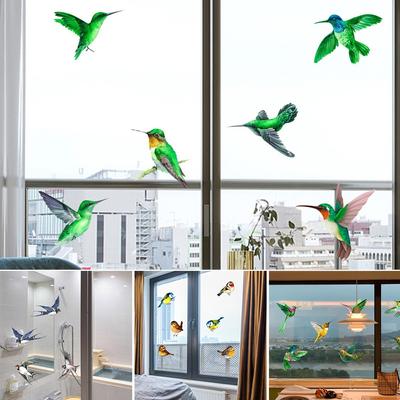 6 Teile/satz Elektrostatische Glasfolie Vogel Antikollisionsaufkleber Cling Hohe Qualität