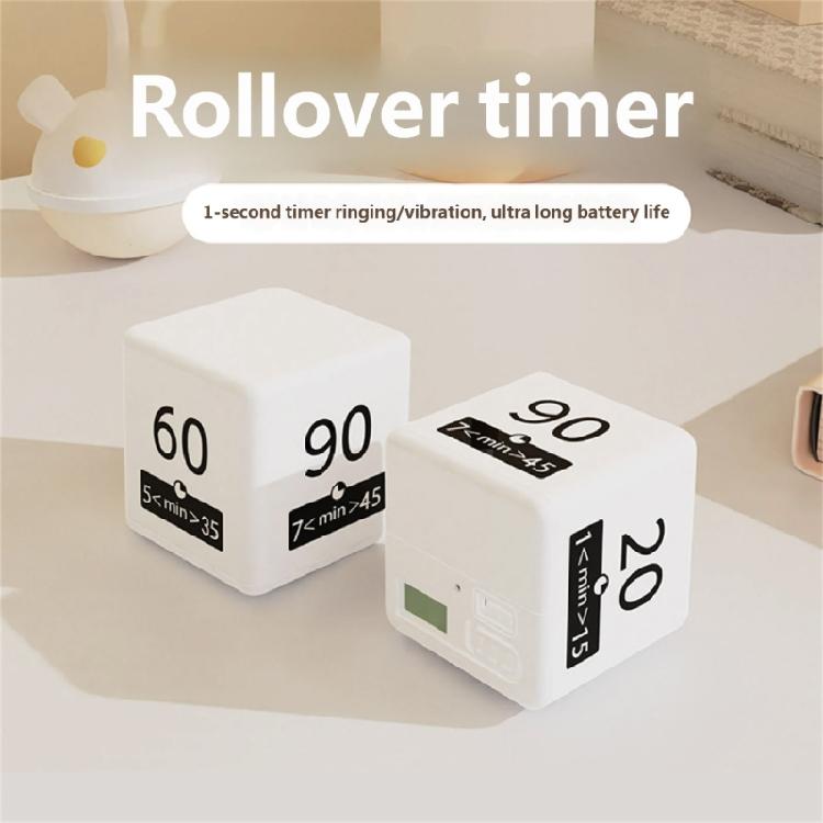 Tragbarer Würfel-Timer Elektronischer Timer zum Umdrehen Küchen-Zeitmanagement-Werkzeug für mehrere Einstellungen Würfel Countdowns Erinnerung