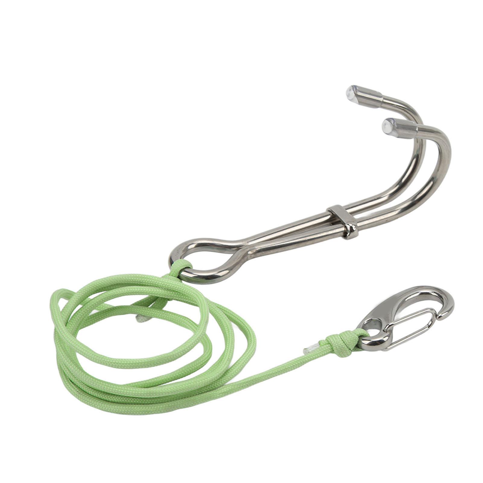 

Дайвинг Двойной Двойной Дрейфовый Крюк из Нержавеющей Стали со Светящейся Линией для Аксессуаров для Пещерного ДайвингаСветящийся Небесно-Голубой Green