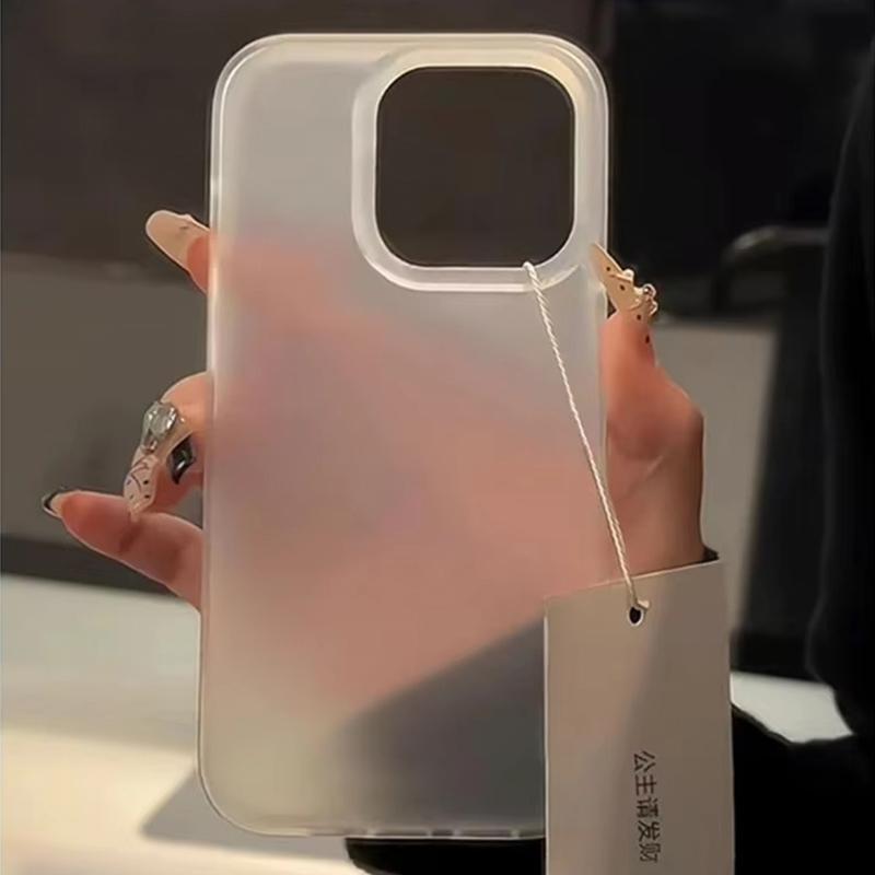 Simple and Solid Color Phone Case For Iphone 16 15 14 13 12 11 ProMax X/Xs Xr 7 8 Plus Matte Transparent Case