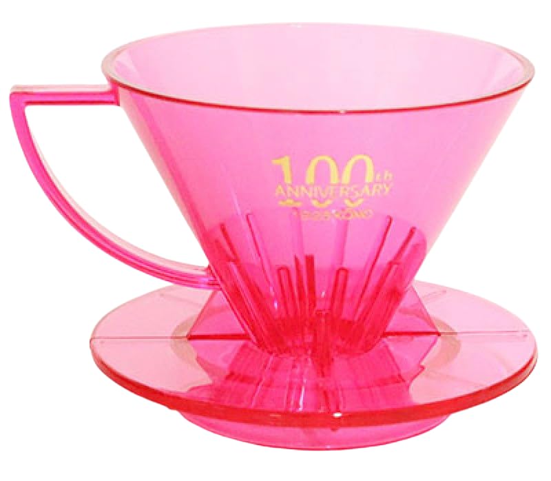 

Kono Style Coffee 2024 Winter 100th Anniversary Limited Edition [Meimon KONO] Dripper, Color, 1-2 Cups, Transparent, Clear, Pink, MDN-21TPK100