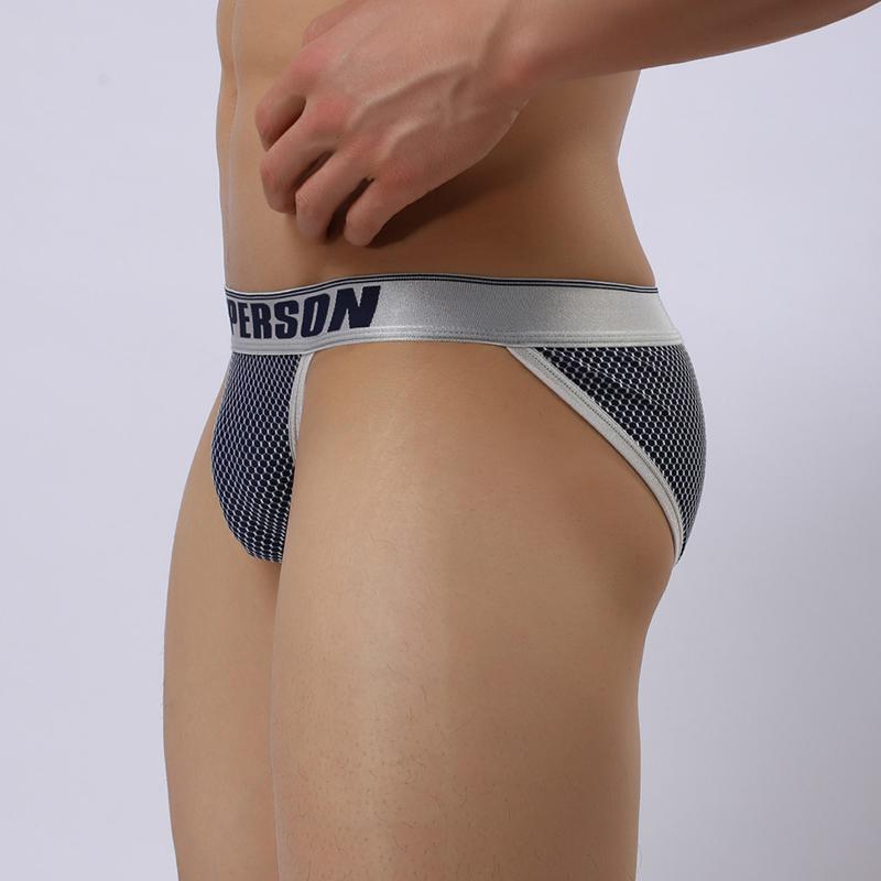 Herren Niedrig sitzende Atmungsaktive Mesh Slips Fitness Sport Bequeme Tanga Unterwäsche Tägliche Unterhosen