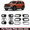 For Honda Passport 2025 2026  ABS Black Front Rear Bumper Fog Light Foglight Lamp Cover Trim Fog Light Bezel Cover Accessories