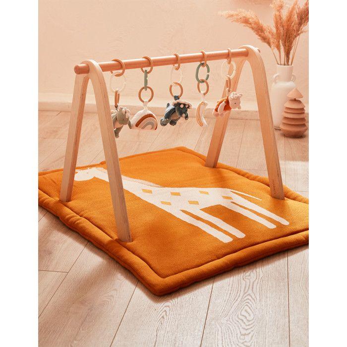 Jouets pour Arche d'éveil - NOUKIE'S - Tiga &amp; Stegi - Multicolore - Papier froissé, pouêt et hochet