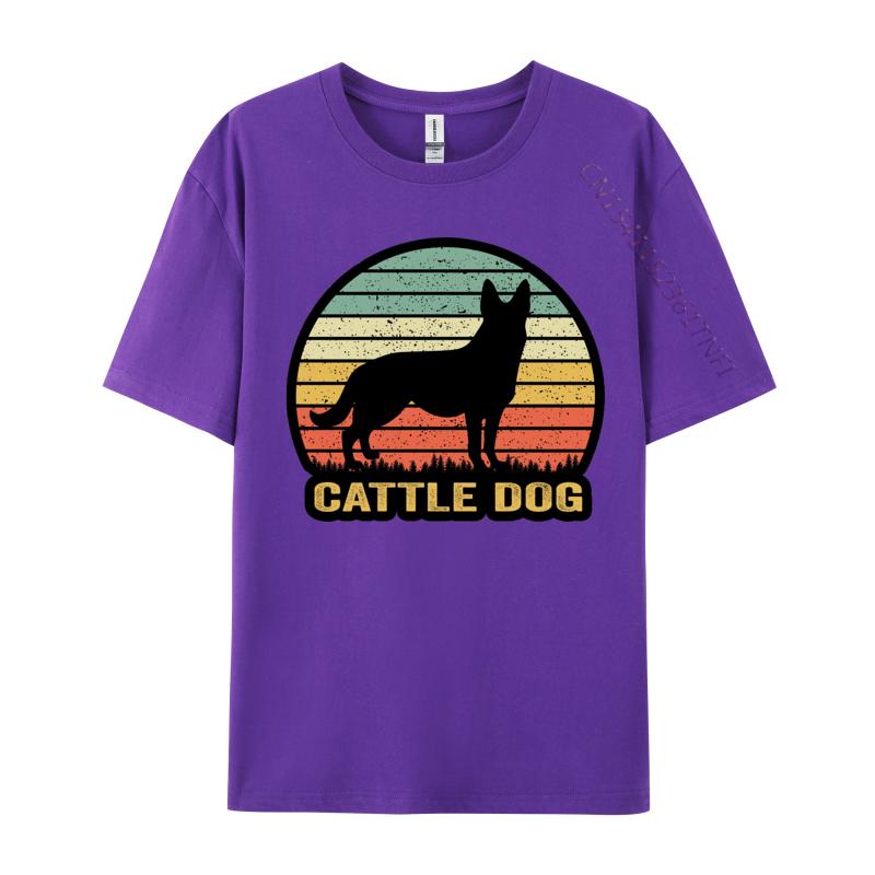 Mens Australian Cattle Dog Sunset Silhouette Tshirt Casual Tops T Shirt Mens Tops Tshirts Brand Clothing