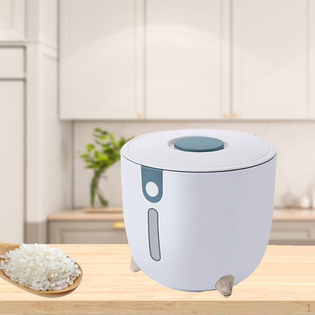 Контейнер для хранения риса 5 кг, ведро для сухих продуктов синий