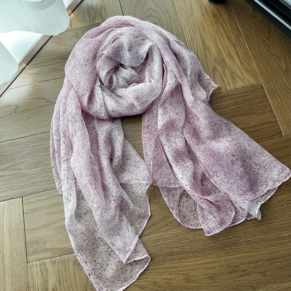 Mother's Day silk scarf silk high-end scarf new summer sunscreen silk scarf women's Korean atmosphere shawl