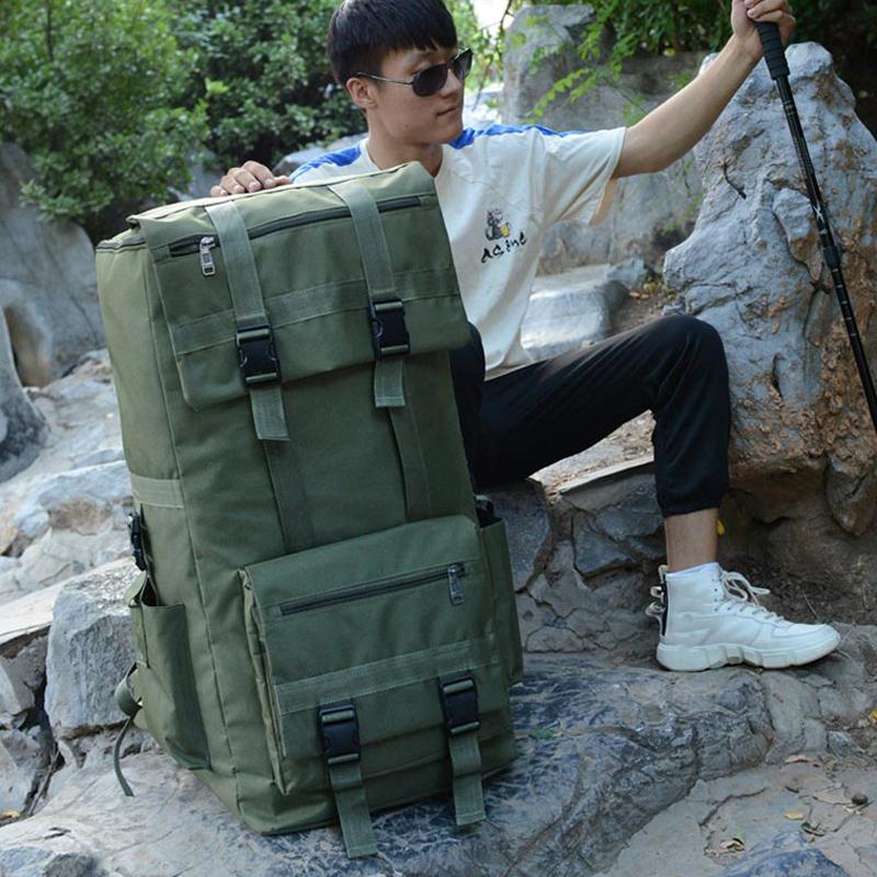 110L 130L Men Hiking Bag Camping Backpack Large Army Outdoor Climbing Trekking Travel Rucksack Tactical Bags Luggage Bag XA860WA