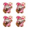 10PCS/lots Valentine's Day Embroidered Patches Pink Love Heart Patch Iron On Patches For Clothing Holiday Decoration Gift DIY
