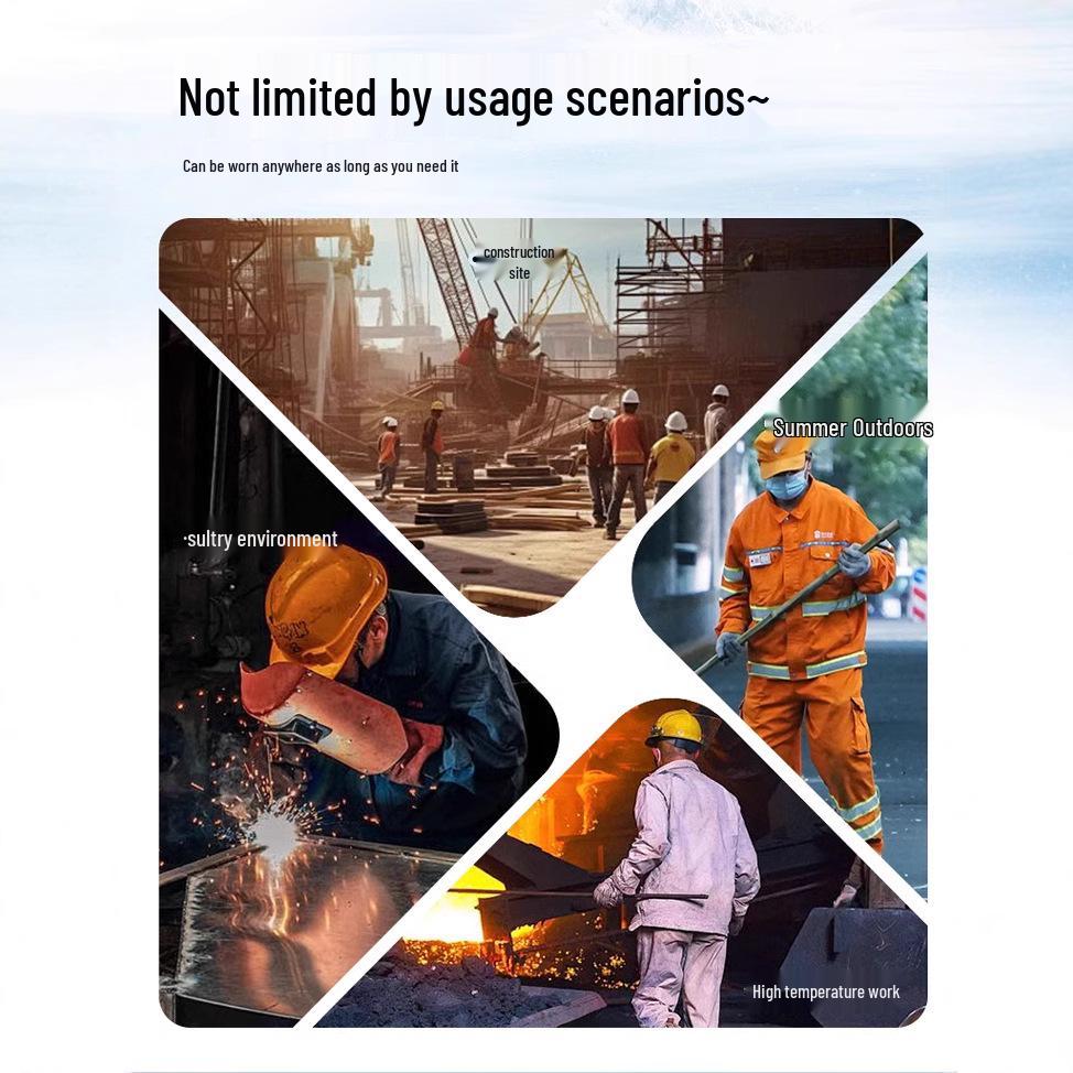 Men's Outdoor Cooling Vest with Fan for Heatstroke Prevention and Labor Protection - Ideal for Construction and Welding