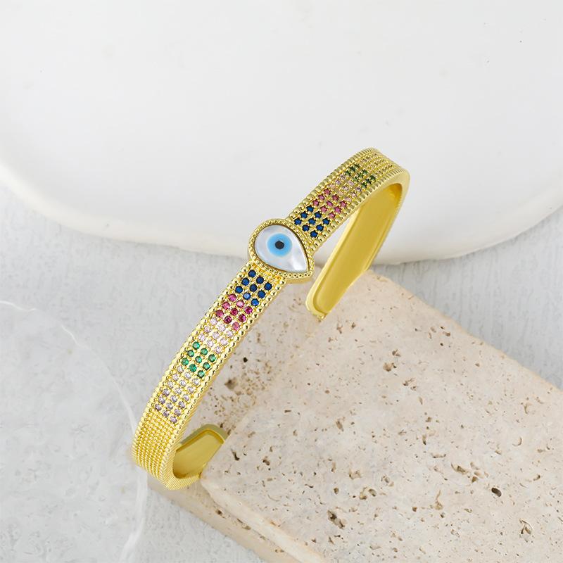 Water Drop Devil's Eye Open Bracelet Fashion Open Retro Bracelet