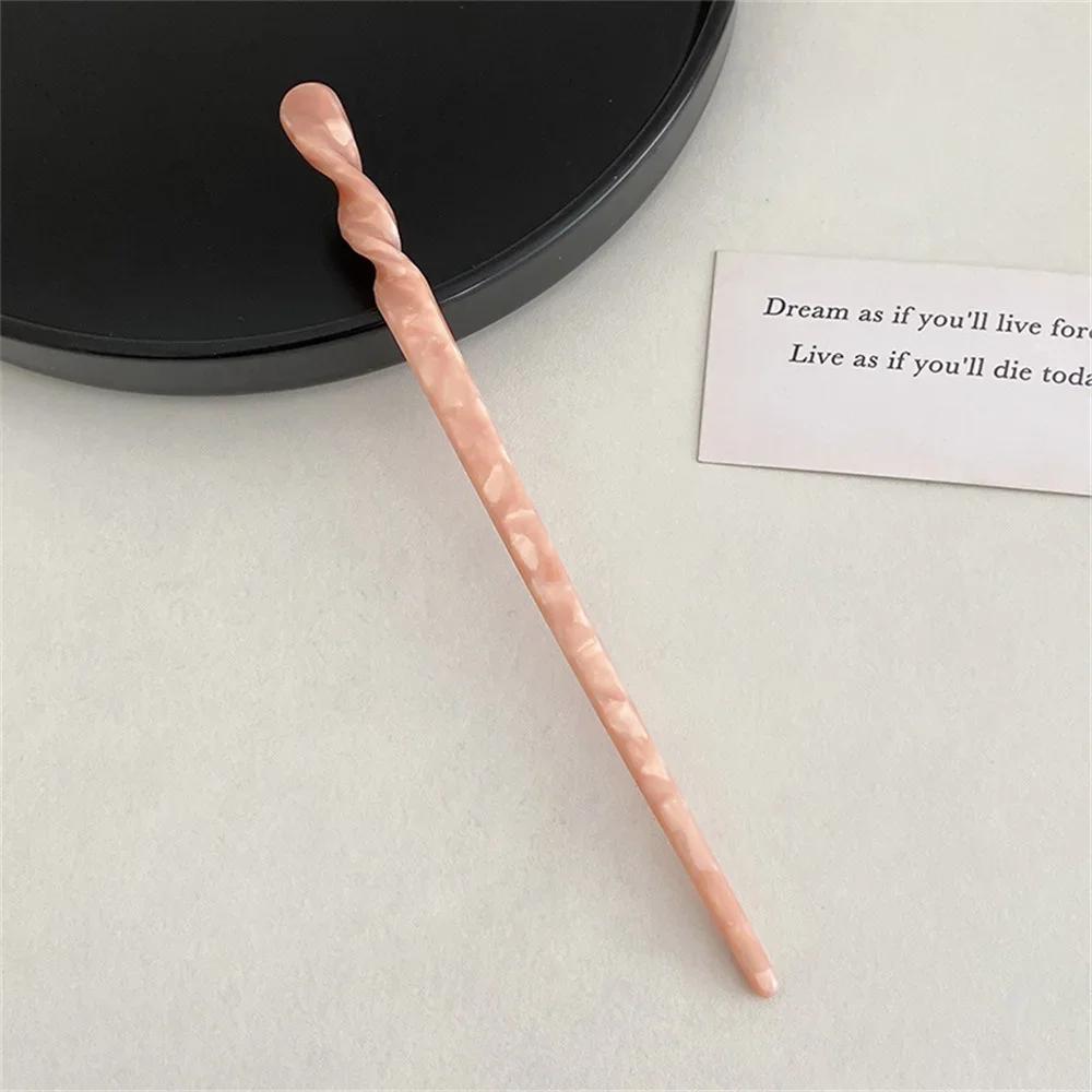 Chinese-Style Hair Sticks Vintage Acetate Resin Marbled Women Hairpins Headdress Headwear Wedding Jewelry Hair Accessories