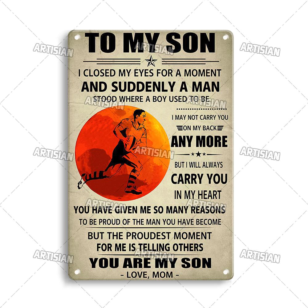 Artisian SPORT Metal Sign Hockey Tin Poster Football Decorative Plate Basketball Baseball Tin Plaque  Wall Decor Garage Bar Pub