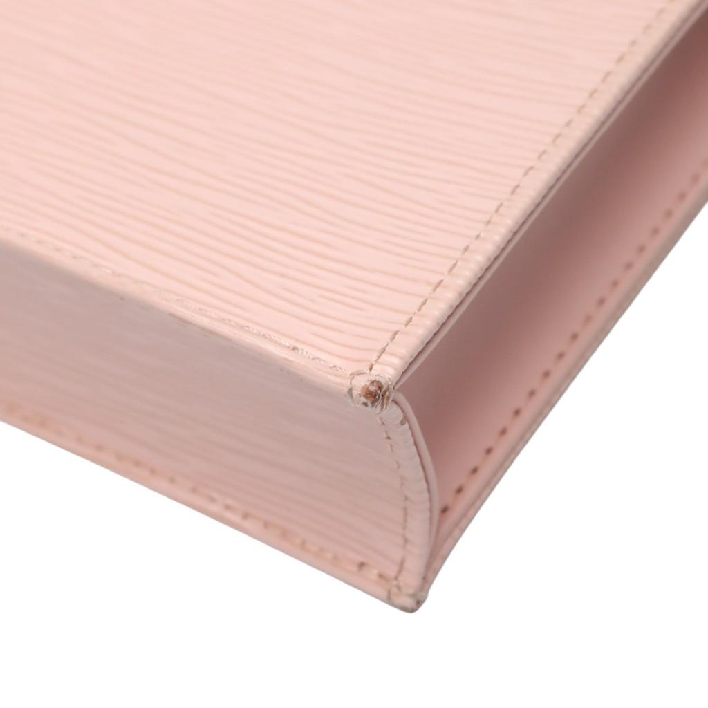 LOUIS VUITTON Epi Petit Sac Plat Handbag Epi Leather Rose valerine Women M69575 Used