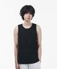 SIGNATURE Ribbed Sleeveless T-Shirt [Black]