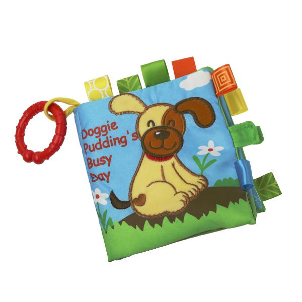 Тканежная книга для животных Мягкая книга-история 0-36 месяцев Детские игрушки для раннего развития Мультяшные животные Шуршащий звук Детская тихая книга Игрушки Подарки