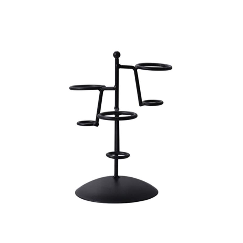 Iron Ice Cream Cone Holder Ice Cream Stands Ice Cream Rack with Base Display Snow Cones Sushi Hand Rolls Popcorn Candies