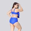 Ruffle Sexy Calofe Bikini Set Large Size For Chubby High Swimsuit Waist Women