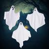 Hängender Geist für Türen und Fenster Halloween Außen Dekoration, Niedliche Fliegende Weiße Wind-schwingende Dekoration Vorgarten, Veranda, Terrasse, Rasen,