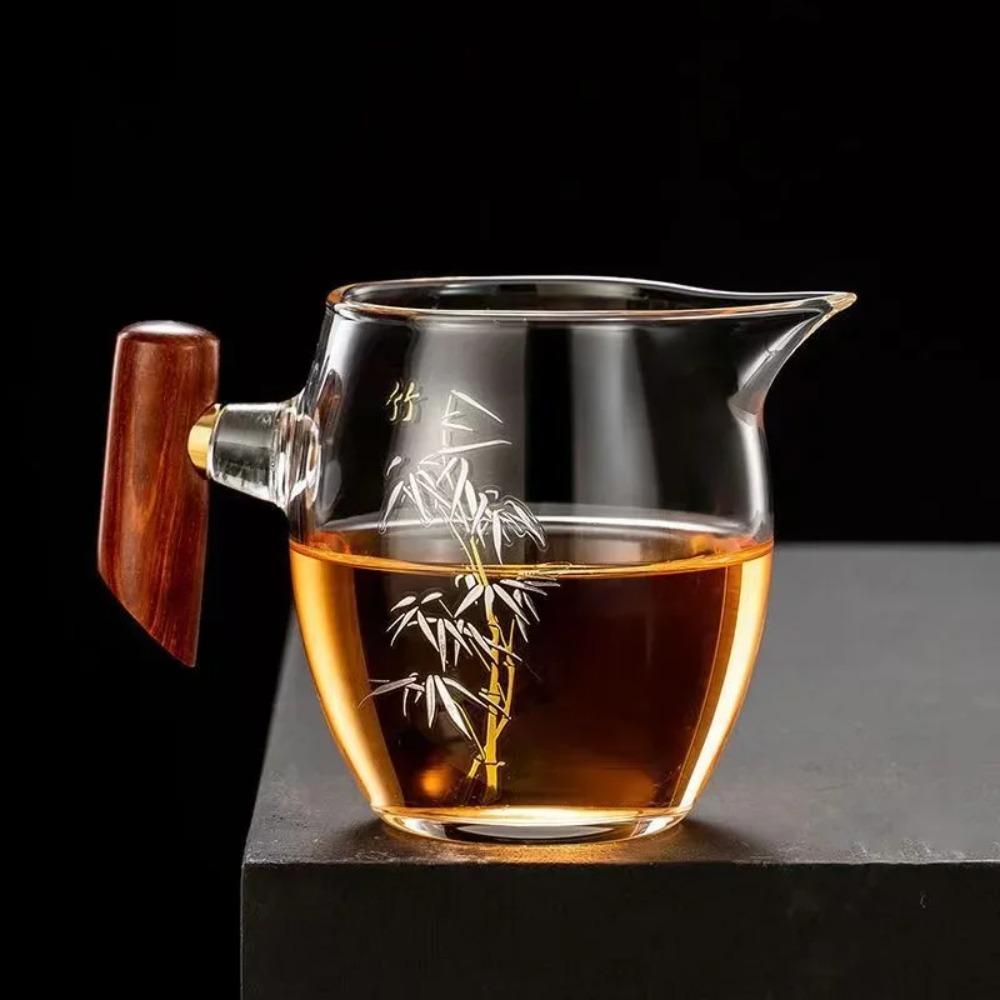 

Утолщенный стеклянный чайник с деревянной ручкой, чайник, чаша справедливости, набор для чая кунг-фу, чайный дистрибьютор, чайная чашка, чайник, бутылка для воды, чайная посуда