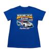 NASCAR Racing Shirt Mens Small S Blue Daytona 500 Short Sleeve Cotton Crew Neck