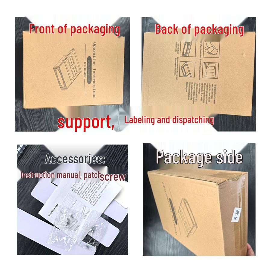 Under-Desk Invisible Stationery Drawer Organizer