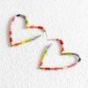 European And Trendy American Style Creative Heart Hoop Earrings Alloy Material