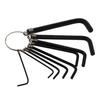 8Pcs Steel Hexagon Hex End Key Wrench Set with Spring Circle Bike Repair Tool