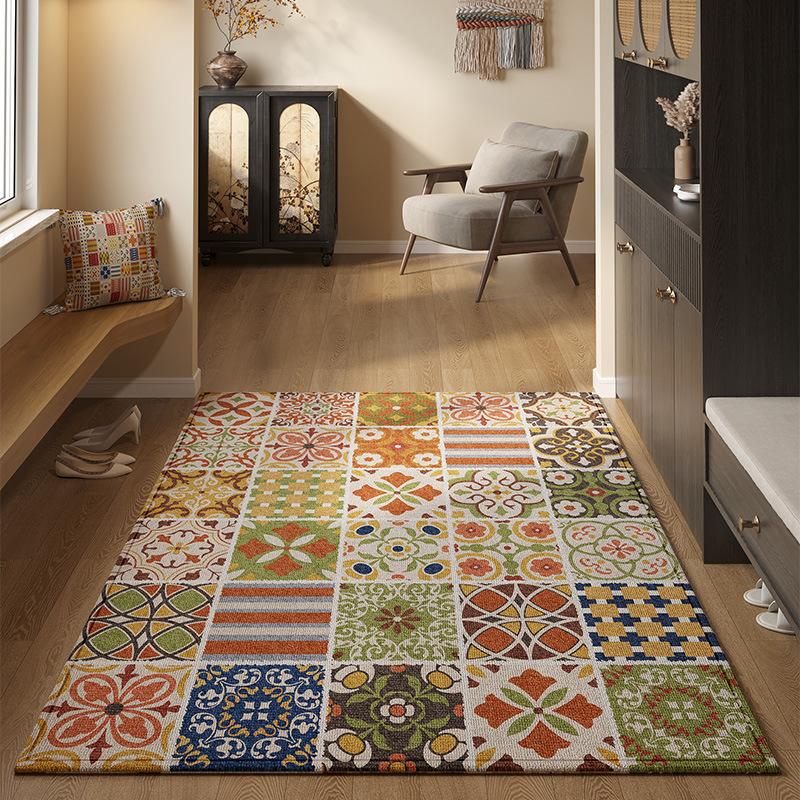 

Ковер входной в этническом стиле, коврики для домашнего фойе, грязеотталкивающие входные коврики, ковровые коврики 80*100cm