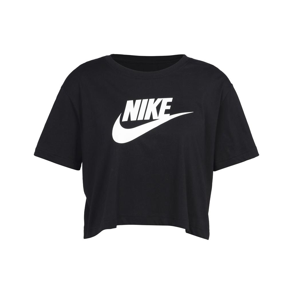 Nike Sportswear Essential Short-Sleeve Casual Crew-Neck T-Shirt Women Tops Black BV6176-010