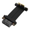 PCIE 4.0 Riser Cable 180 Full Speed Lossless Gen 4 GPU Graphics Card Extension Cable for M.2 WiFi USB Sound Card