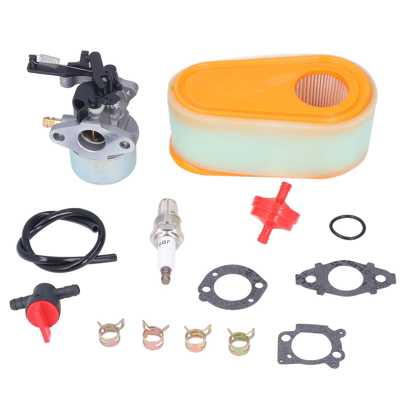 

Carburetor Replacement Kit with Fuel Filter Spark Plug for 875 Exi 190 CC Lawn Mower