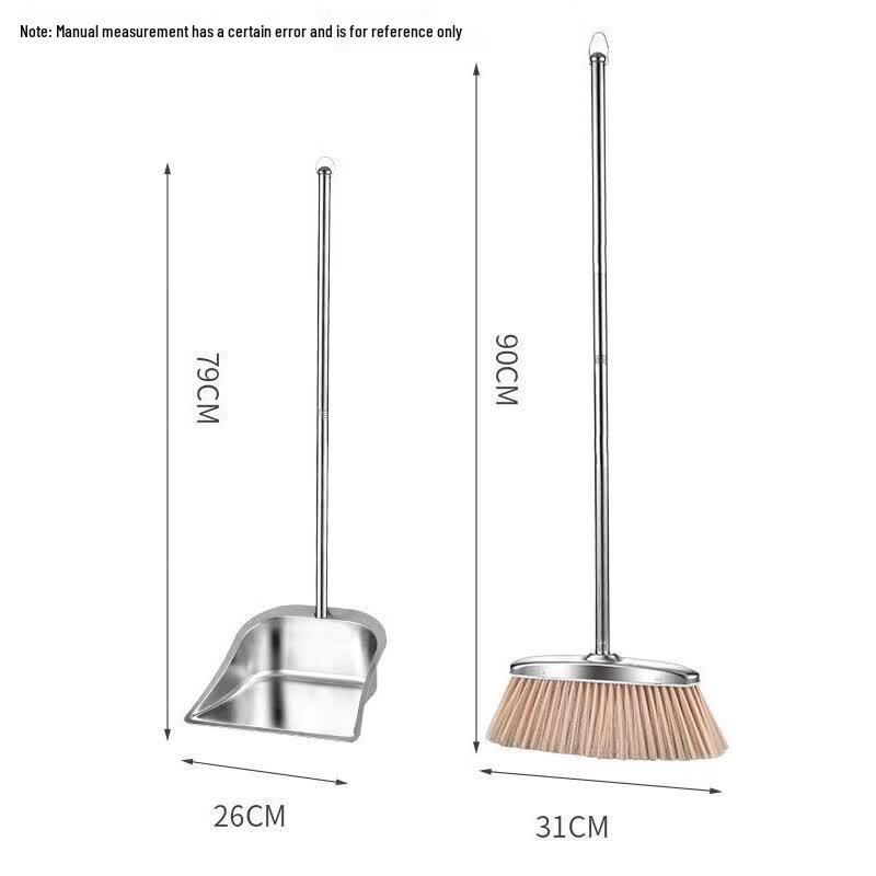 Stainless Steel Broom and Dustpan Set
