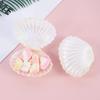 5pcs Colorful Shell Shaped Candy Gift Box Small Gift Jewelry Storage Box Girl Mermaid Theme Party Decorations Wedding Engagement