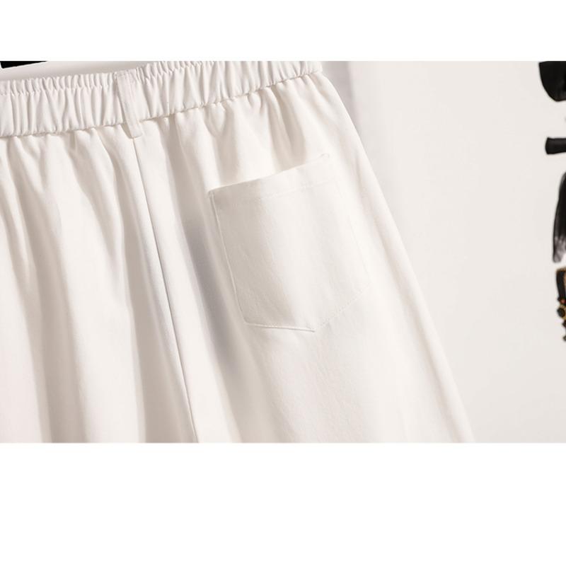 DIMANAF 2025 Plus Size Long Pants Women Loose Elastic Casual Harem Pants Basic Trousers Autumn