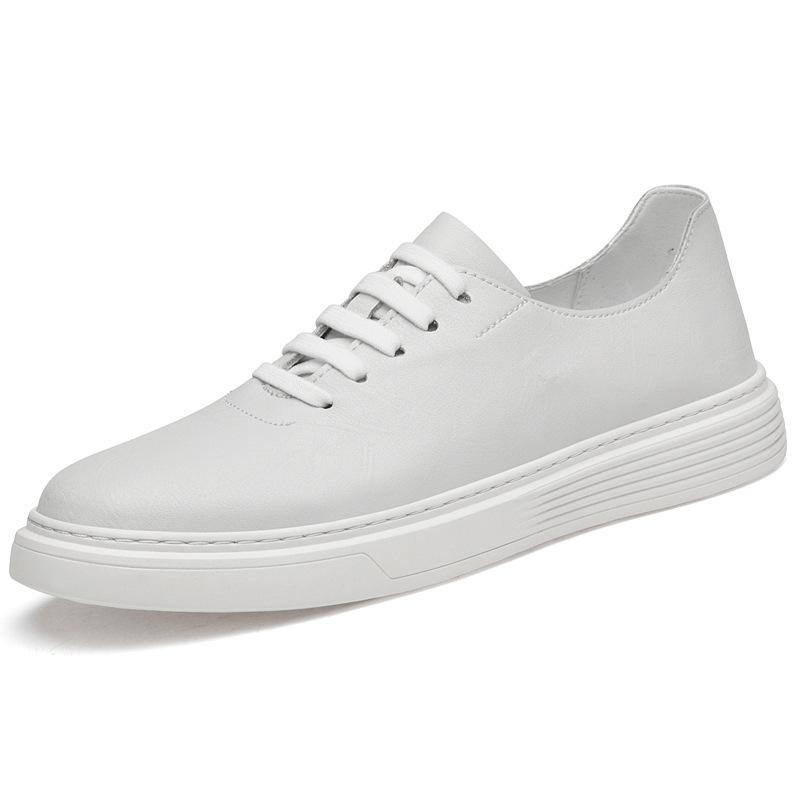 

Мужская обувь новая обувь для скейтборда мужская низкая шнуровка белые туфли воловья кожа ручная работа кожаная обувь мужская ретро повседневная спортивная обувь 45 белый